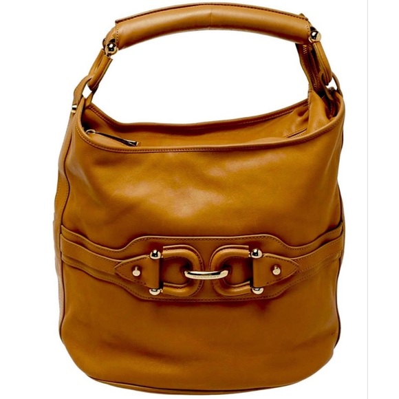 Burberry Handbags - Burberry Brown Leather Horsebit Hobo